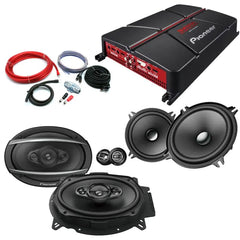 Pioneer 4 Channel 13cm Components & 4-Way 6x9 Speaker & Amp Package Deal