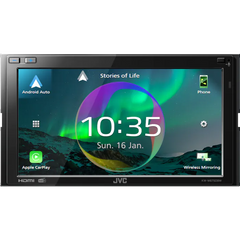 JVC KW-M875DBW - 6.8" Wireless Apple CarPlay Android Auto & Mirroring DAB Bluetooth Stereo