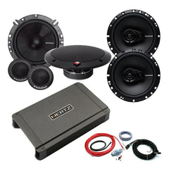 Hertz 4 Channel Amplifier 16.5cm Components & 16.5cm Coaxial Speaker Deal