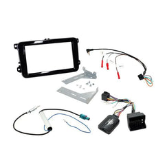 Connects2 CTKVW20 VW EOS Golf Tiguan Complete Double Din Fitting Kit (Piano Black)