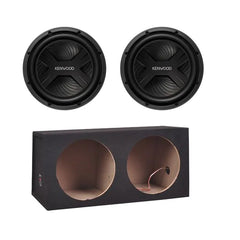 Kenwood 12" 4000W Subwoofers & Double Box Package
