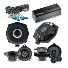 Focal BMW Models 3-Way Amplified Speaker & Underseat Subwoofer Upgrade Package