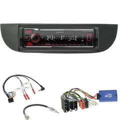 Kenwood KMM-BT408DAB - Mechless Bluetooth DAB Stereo For Fiat 500 (312) 2007-2015