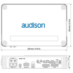 Audison Forza AF M5.11 Bit DSP Amplifier | 1200 W | 11 CH DSP + 4 x 150 W @ 2 ohm + 1 x 600 W @ 2 ohm | D-class Fully Bridgeable