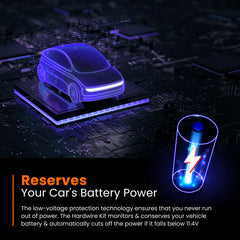 HWK12V Road Angel Halo Pro Dash Cam Hardwiring Kit 12V Battery Protection