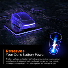 RA7300C Road Angel Halo Dash Cam 5V Type-C Hardwiring Kit with Battery Monitor