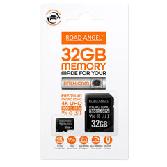 Road Angel 32GB Automotive Grade SDXC MicroSD Card + SD Adapter U3 Class 10