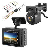 Kenwood DRV-A510W - Dash Camera with 2.0" LCD 2K Front & HD Rear Camera Recording & Wireless Link with 20GB SD & Hardwire Kit