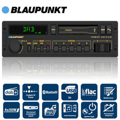 BLAUPUNKT HAMBURG SQM 23 DAB - Bluetooth DAB Media Player Retro Car Stereo