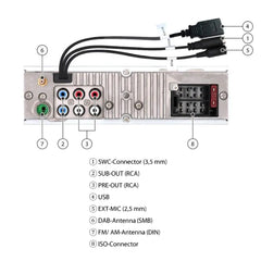 BLAUPUNKT HAMBURG SQM 23 DAB - Bluetooth DAB Media Player Retro Car Stereo