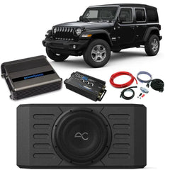 Jeep Wrangler 2007-2023 Swing Gate Mounted 12" Subwoofer Enclosure Package Deal600W