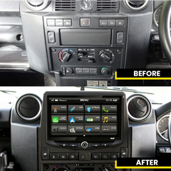 Land Rover Defender 2007-2016 10" Car Stereo Apple CarPlay Android Auto DAB Enhanced Off-Road & Performance Gauges with Fitting Kit