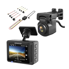 Kenwood DRV-A610W - 3.0" LCD 4K DashCam HD Rear Cam with built-in Wireless LAN & GPS With 64GB SD & Hardwire kit