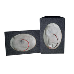 6" X 9" Speaker Boxes in Grey Carpet (Pair)