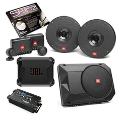 JBL Front Door Speaker with Slim Active Subwoofer Upgrade for Ford Transit Connect