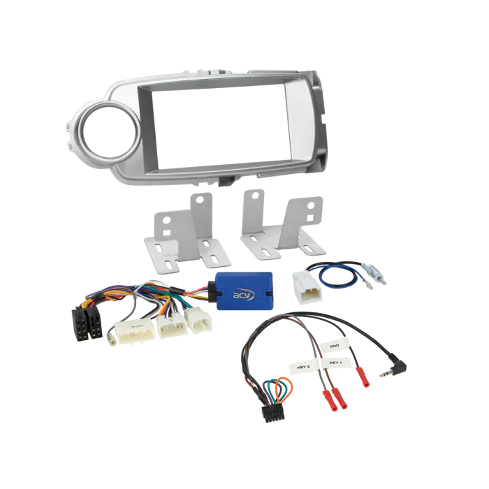 ACV AKTY09 - Toyota Yaris 2011-2017 Complete Double Din Stereo Fitting Kit