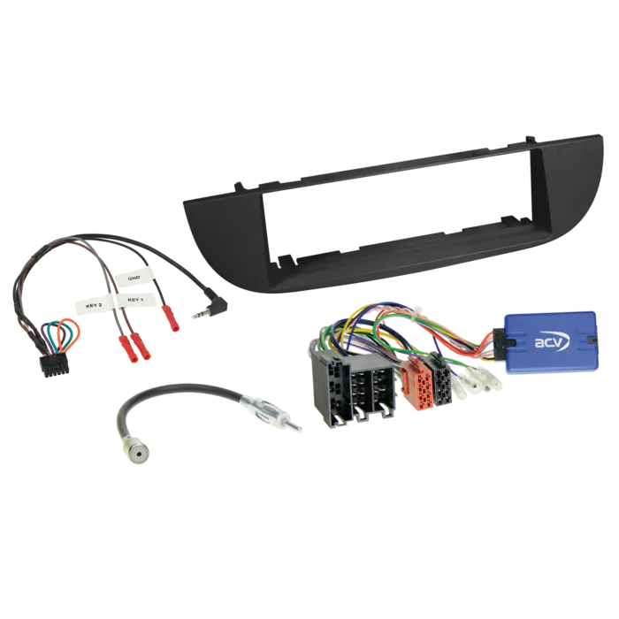 ACV KFT25 Fiat 500 2007-2015 Complete Single Din Stereo Fitting Kit