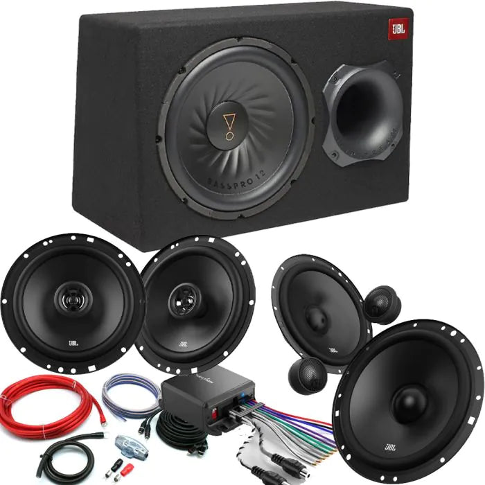 BL 12" Active Subwoofer & Front/Rear Speaker Package For Audi A3 S3 RS3