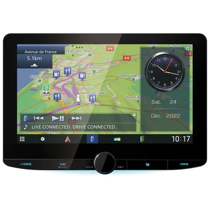 Kenwood DNR992RVS - 10.1" HD CarPlay,Android Auto & Wireless Mirroring DAB Bluetooth Stereo