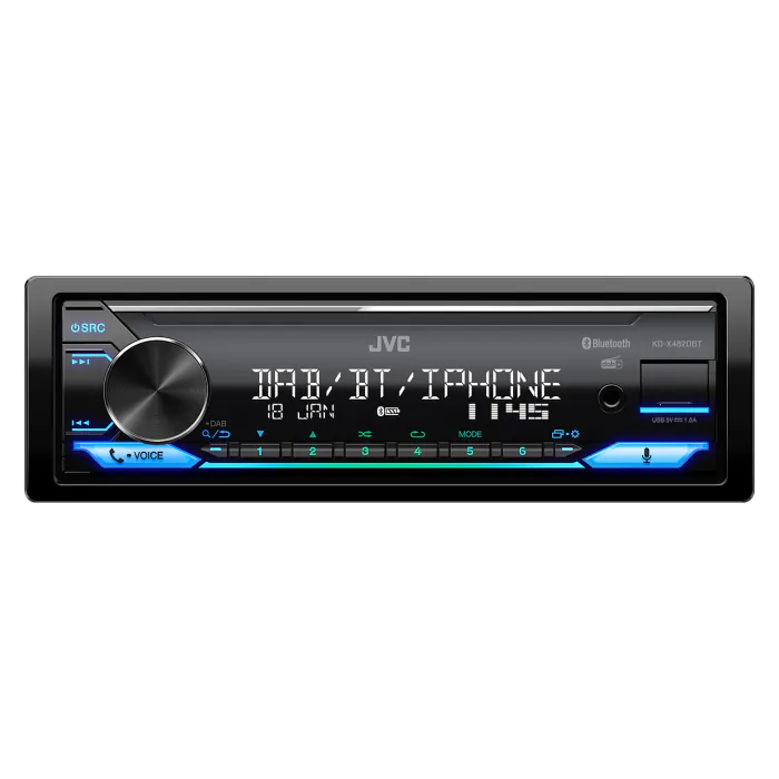 JVC KD-X482DBT - Mechless Digital Media Player Bluetooth DAB+ Alexa Ready Stereo