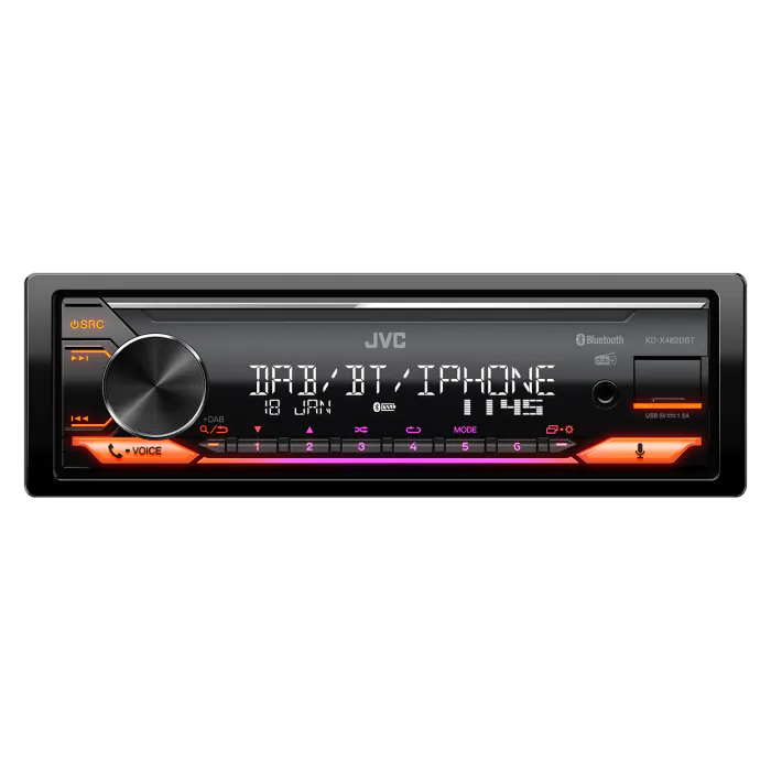 JVC KD-X482DBT - Mechless Digital Media Player Bluetooth DAB+ Alexa Ready Stereo