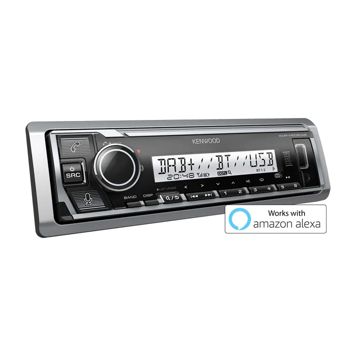 Kenwood KMR-M508DAB - Marine Digital Media Receiver Bluetooth DAB Stereo Alexa Ready