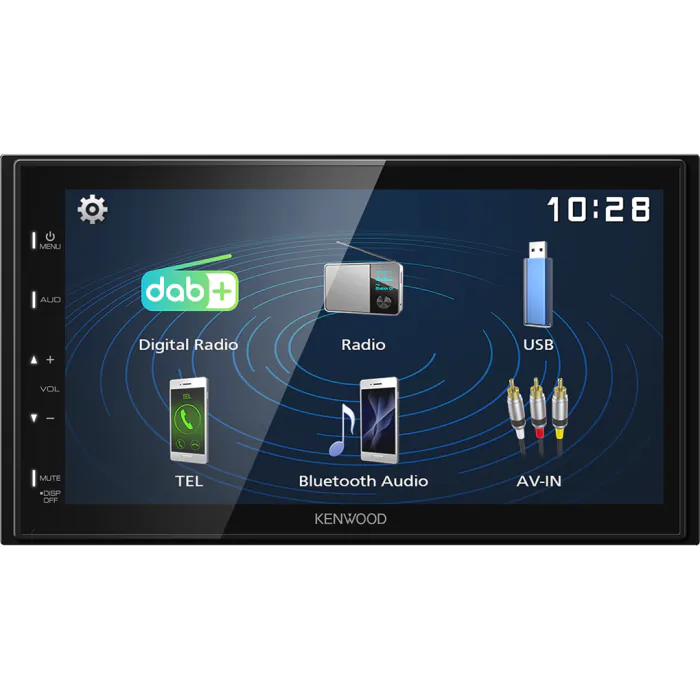 Kenwood DMX129DAB - 6.8" Mechless Android Mirroring DAB Bluetooth USB Car Stereo