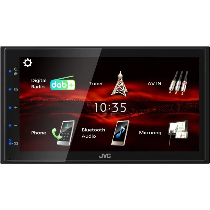 JVC KW-M180DBT - 6.8” Touchscreen Digital Media AV Receiver Built-In DAB Bluetooth Stereo