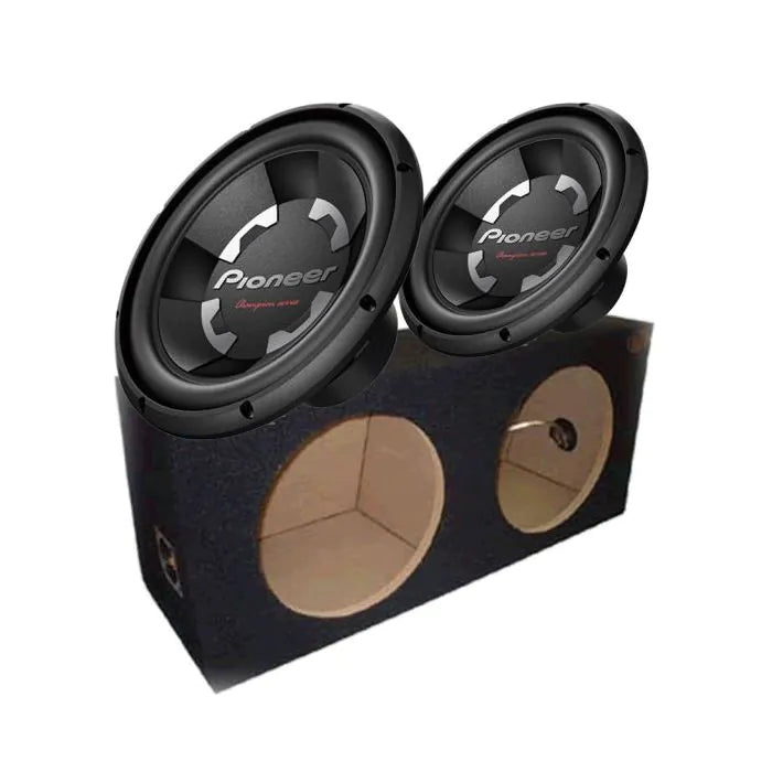 Pioneer TS-300D4 - Twin 12" Subwoofer with Twin 12" Box Enclosure