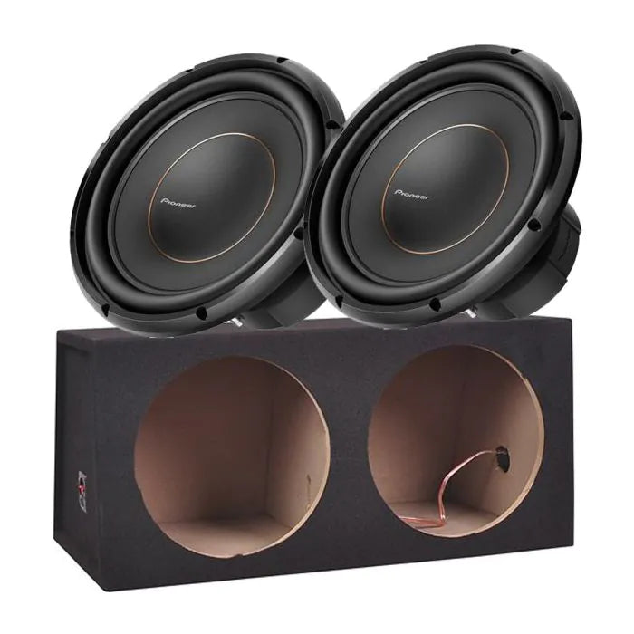Pioneer TS-D10D2 - Twin 10” Subwoofer 3000 Watts Boxed