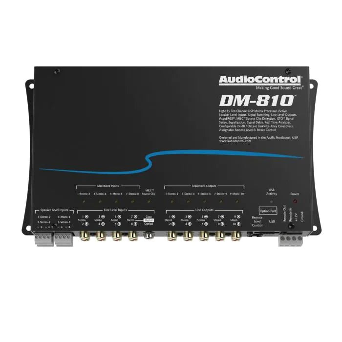 AudioControl DM810 - Premium 8 Input 10 Output DSP Matrix Processor
