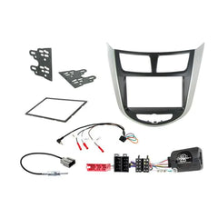 Connects2 Hyundai Verna Solaris 2010-2019 Complete Double Din Stereo Fitting Kit
