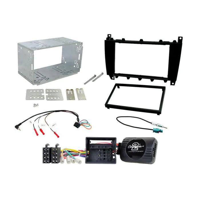 Connects2 Mercedes C Class W203 2004-2007 Complete Double Din Stereo Fitting Kit