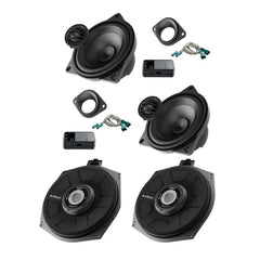 Audison BMW 4" Front Door Components Speaker & Underseat Subwoofer Upgrade