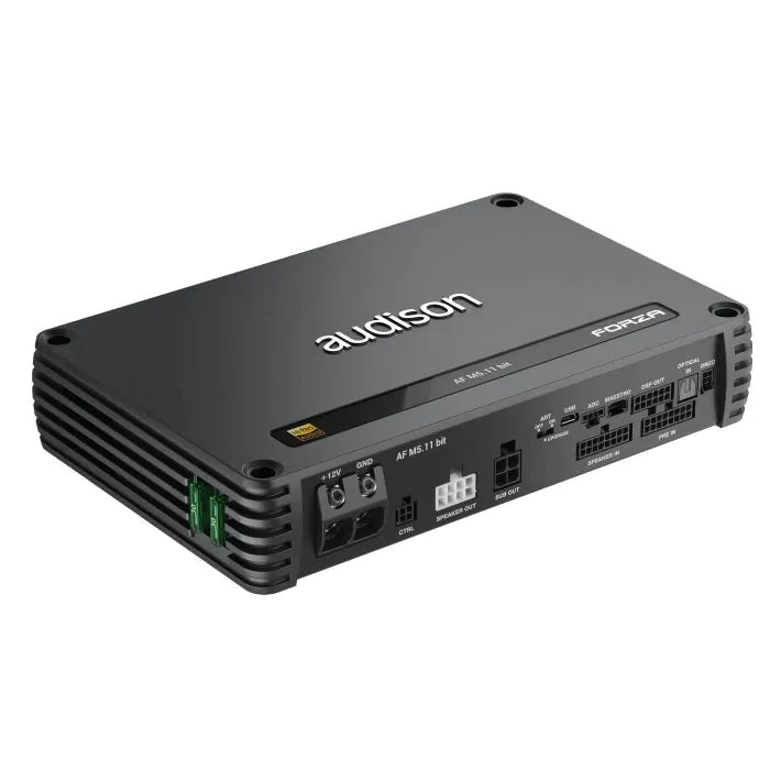 Audison Forza AF M5.11 Bit DSP Amplifier | 1200 W | 11 CH DSP + 4 x 150 W @ 2 ohm + 1 x 600 W @ 2 ohm | D-class Fully Bridgeable
