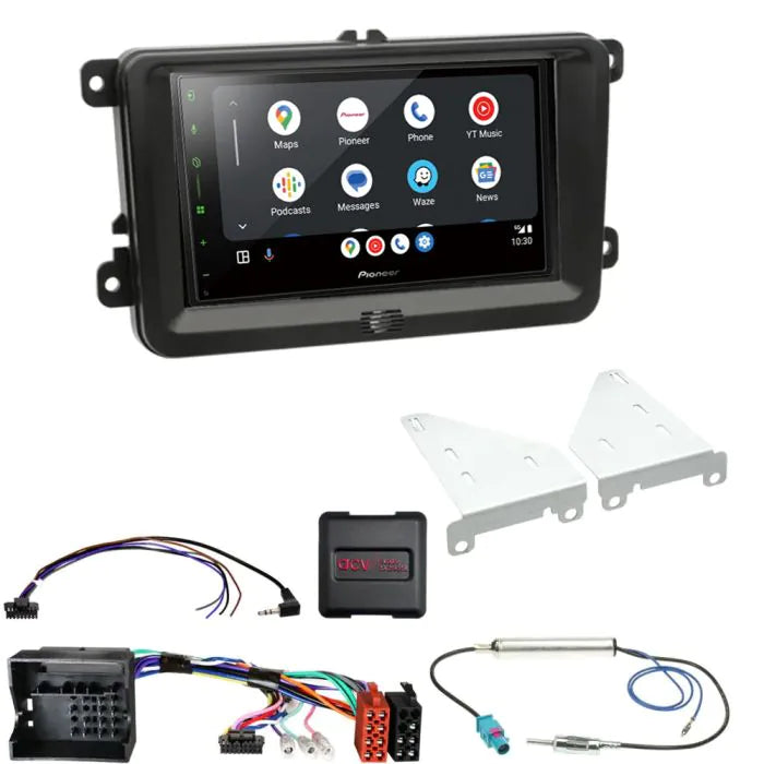 Pioneer SPH-DA77DAB - 6.8” Wireless CarPlay Android Stereo Upgrade for VW Touran I (1T) 2003-2015
