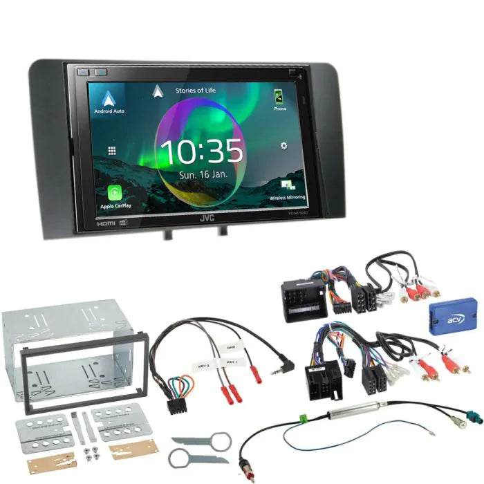 JVC KW-M875DBW - 6.8” Wireless CarPlay Android Stereo Upgrade for Audi A3 8P 2003-2012