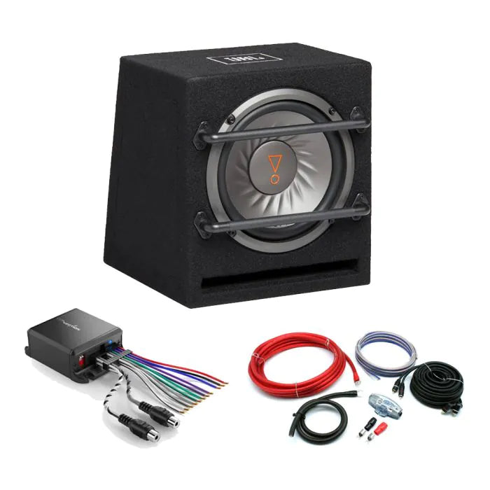 JBL 8" Active Subwoofer Complete Package For VW Golf Polo Caddy