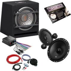 JBL 8" Active Subwoofer & Front Speaker Package For VW Golf Polo Caddy