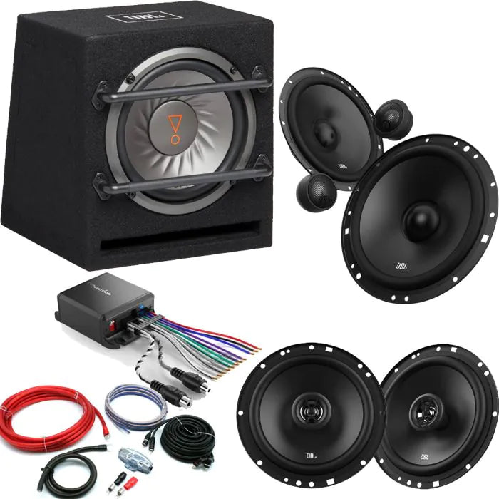 JBL 8" Active Subwoofer & Front/Rear Speaker Package For Audi A3 S3 RS3