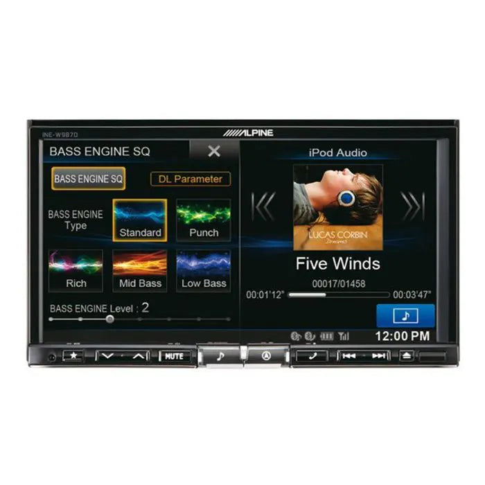 Alpine INE-W987HD - 7" Double Din One Look Navi Bluetooth System