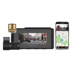 Road Angel Halo Play – 4K Dual Dash Cam with 3.2" Screen, Parking Mode &amp; Quick Release Mounting