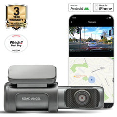 Road Angel Halo Ultra – 4K Dash Cam with Parking Mode &amp; Built-In 64GB SSD Memory