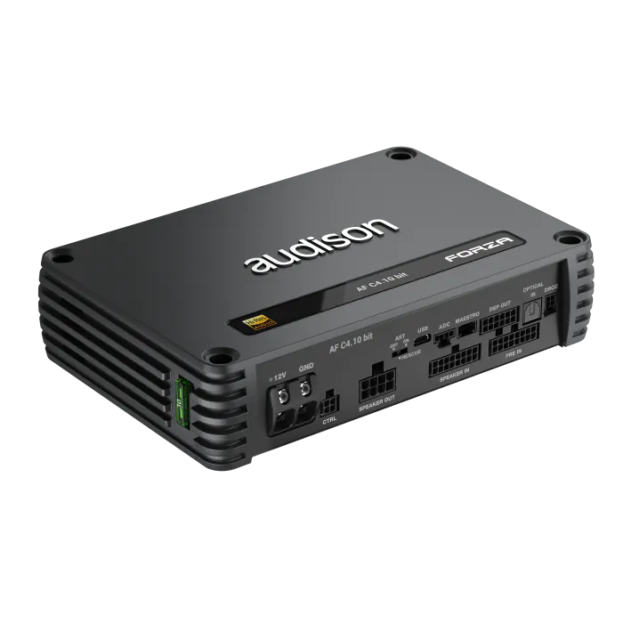 Audison Forza AF C4.10 bit - 10 CH DSP D-Class Fully Bridgeable Car Amplifier 600W