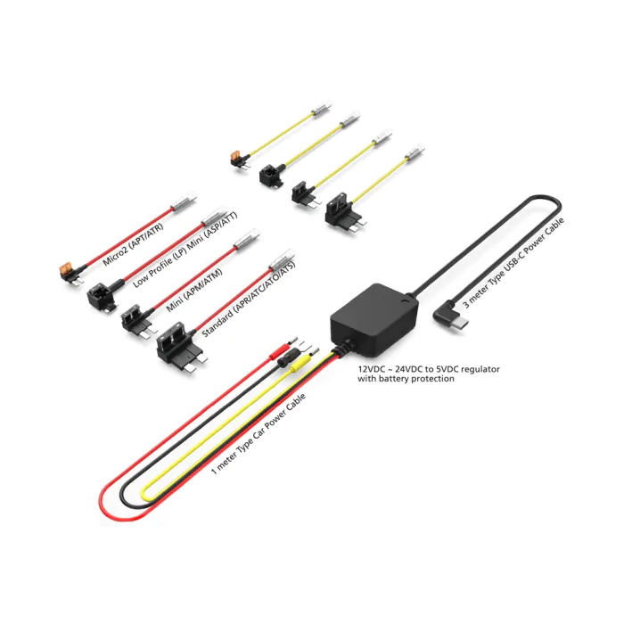 Kenwood CA-DR1130 Dashboard camera hard-wired kit for extended Parking Mode