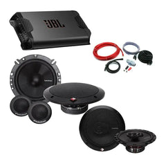 Rockford 4 Channel Amplifier 16.5cm Components & 16.5cm 3 Way Coaxial Speaker Deal
