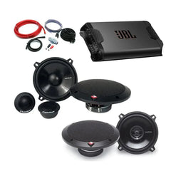 JBL 4 Channel Amplifier 13cm Components & 13cm Coaxial Speaker Package Deal