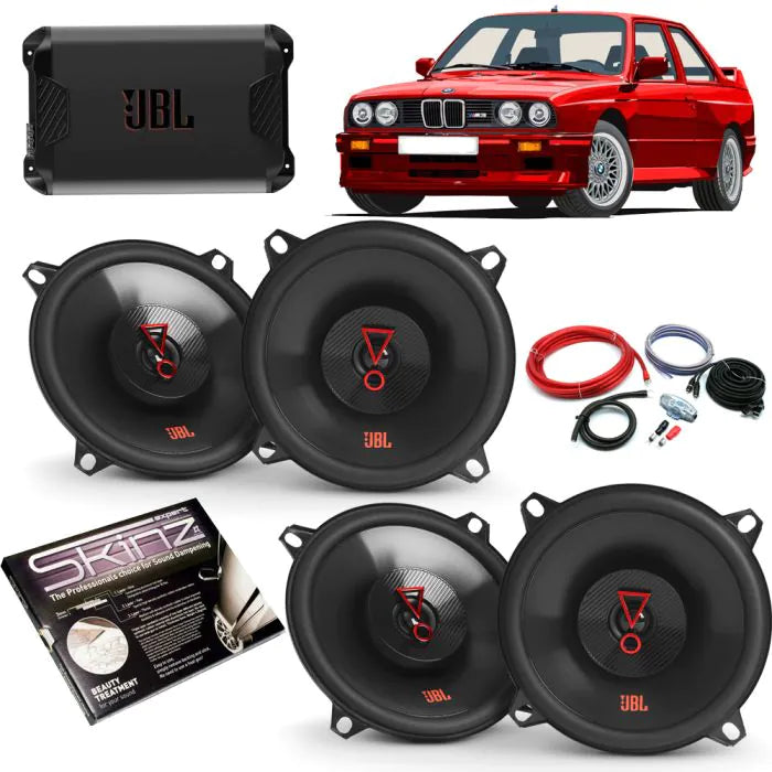 BMW 3 Series E30 - JBL Front & Rear Speakers & Amplifier Upgrade Package