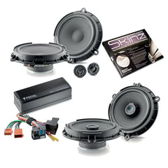 6.5" 2-Way Component & Coaxial Speakers & Amplifier Upgrade For ford Models