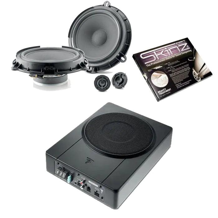 Bespoke Car 2-Way Component Speaker Upgrade With 2.1 Active Underseat Subwoofer For Ford Models